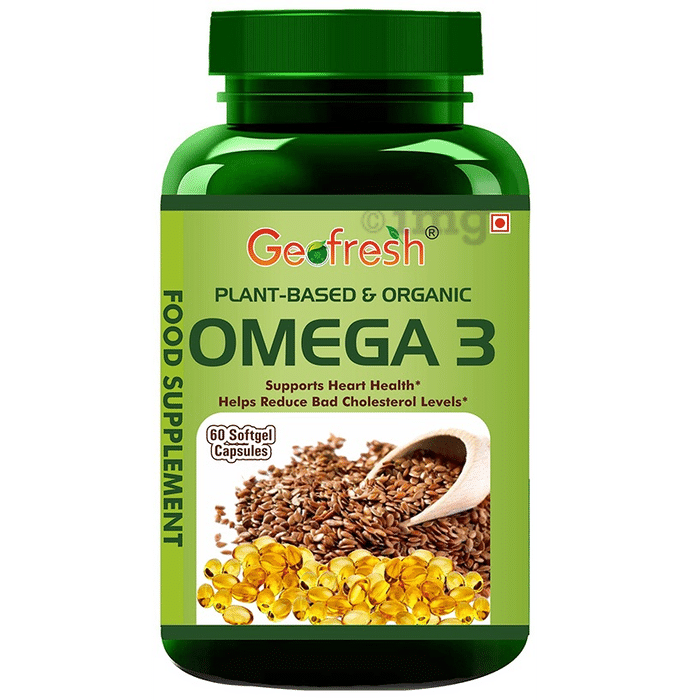 Geofresh Plant Based  & Organic Omega 3 Softgel Capsule