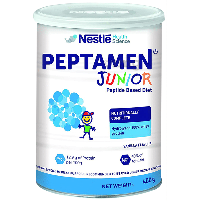Peptamen Junior Whey Peptide Protein Based Diet with MCT | Flavour Vanilla