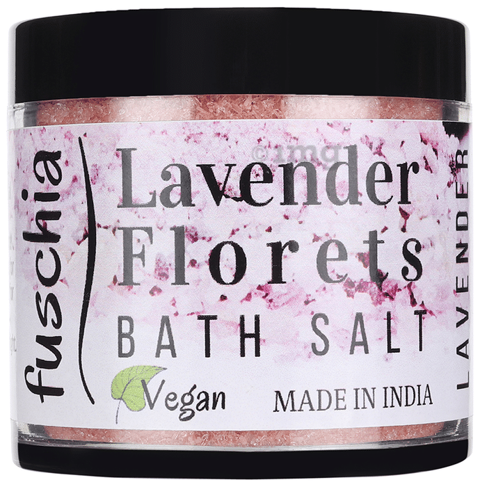 Fuschia Bath Salt Lavender Florets