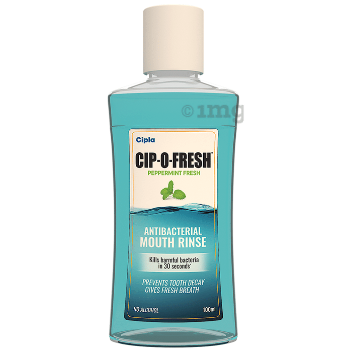 Cipla Peppermint Fresh Cip-O-Fresh Antibacterial Mouth Rinse