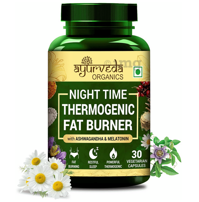 Ayurveda Organics Night Time Thermogenic Fat Burner Vegetarian Capsule