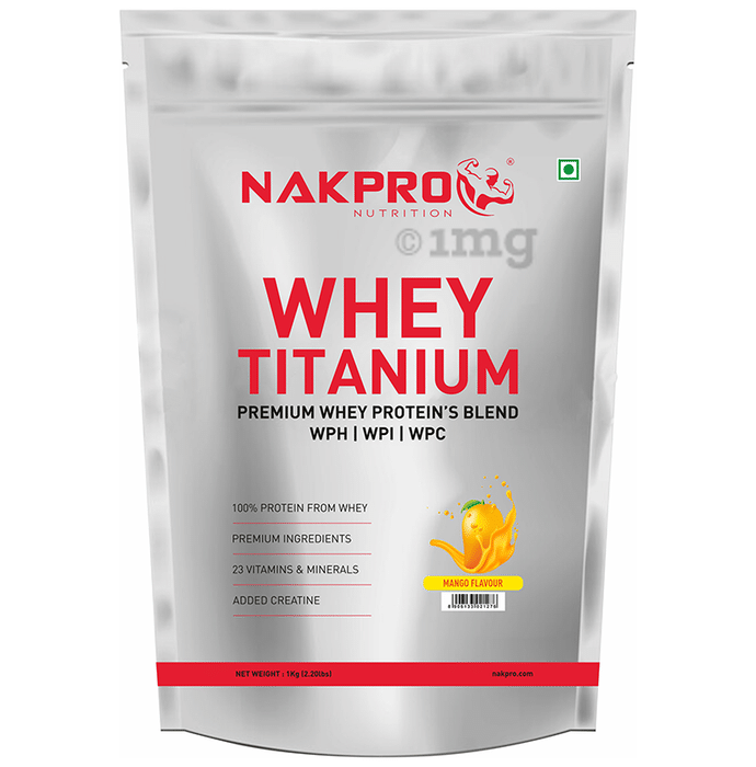 Nakpro Nutrition Whey Titanium Premium Whey Protein's Blend Mango