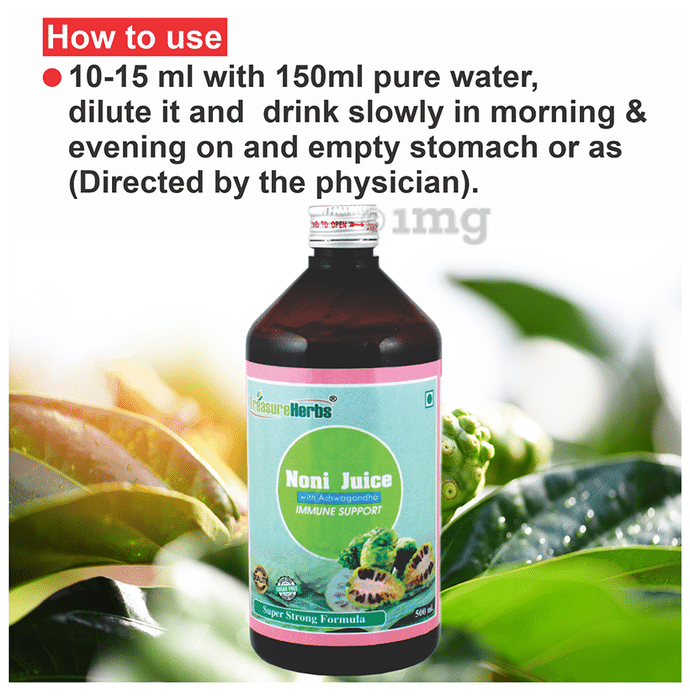 TreasureHerbs Noni Juice with Ashwagandha Sugar Free Buy bottle