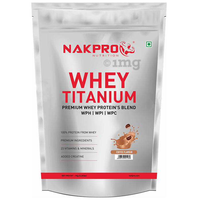 Nakpro Nutrition Whey Titanium Premium Whey Protein's Blend Coffee
