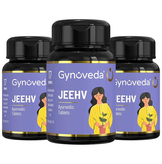 Gynoveda Jeehv Ayurvedic Tablet (120 Each) | For Women's Reproductive Health