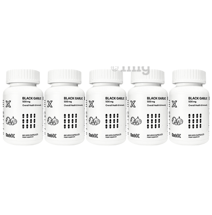 DailyX Black Garlic 500mg Veg Capsule (60 Each)