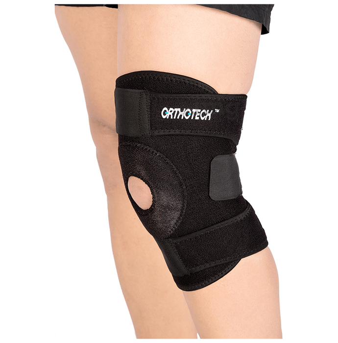 Orthotech OR-2113 Open Patella Knee Support Black