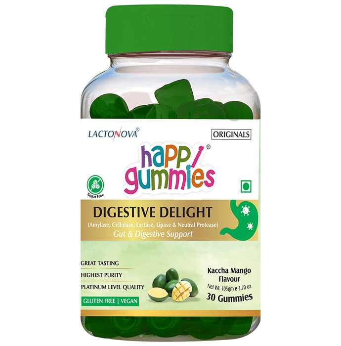 Lactonova Happi Gummies Digestive Delight | Flavour | Kaccha Aam Gluten Free
