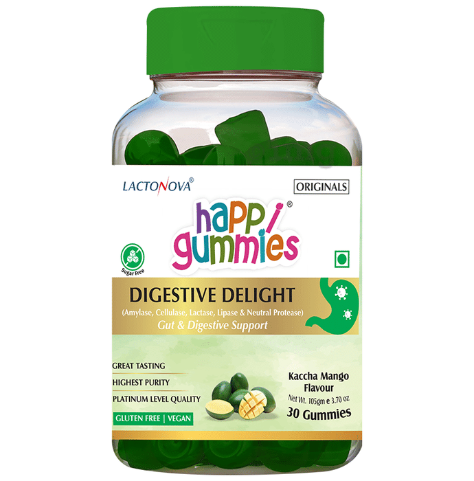 Lactonova Happi Gummies Digestive Delight | Flavour | Kaccha Aam Gluten Free