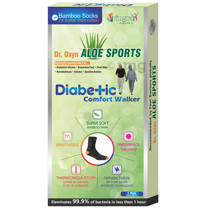 Vringra Dr. Oxyn Aloe Sports Diabetic Comfort Walker Socks