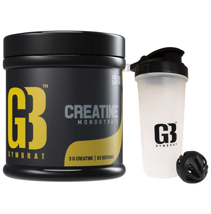 Gym Brat Creatine Monohydrate with Shaker Powder