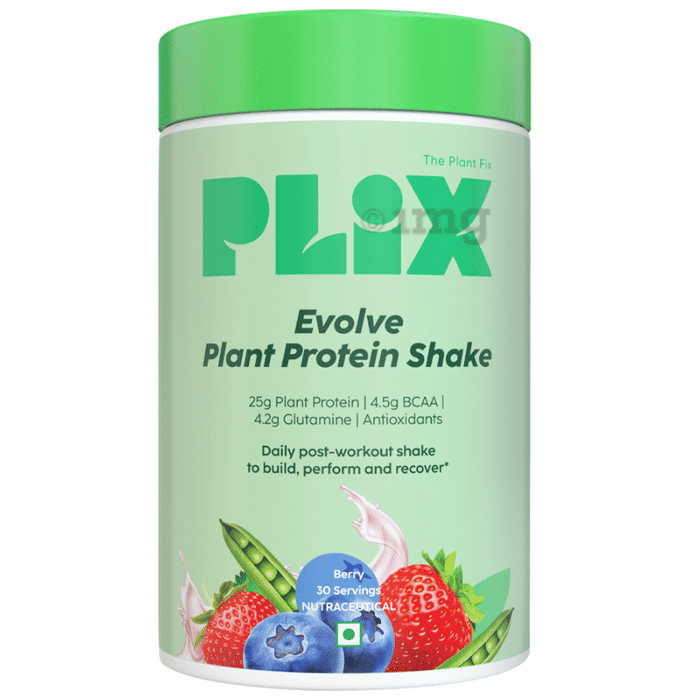 Plix Evolve Plant Protein Shake Powder (1kg Each) Mixed Berry