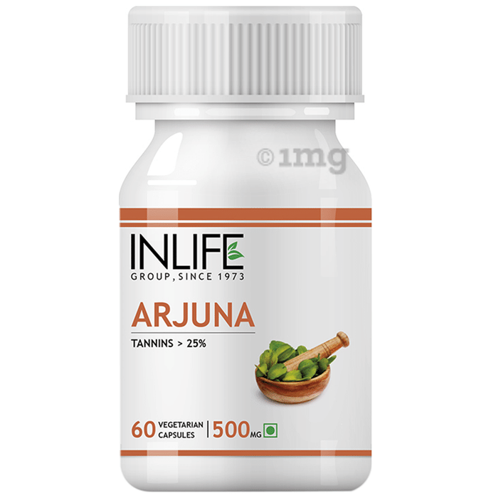 Inlife Arjuna Extract 500mg Capsule: Buy bottle of 60.0 capsules at ...