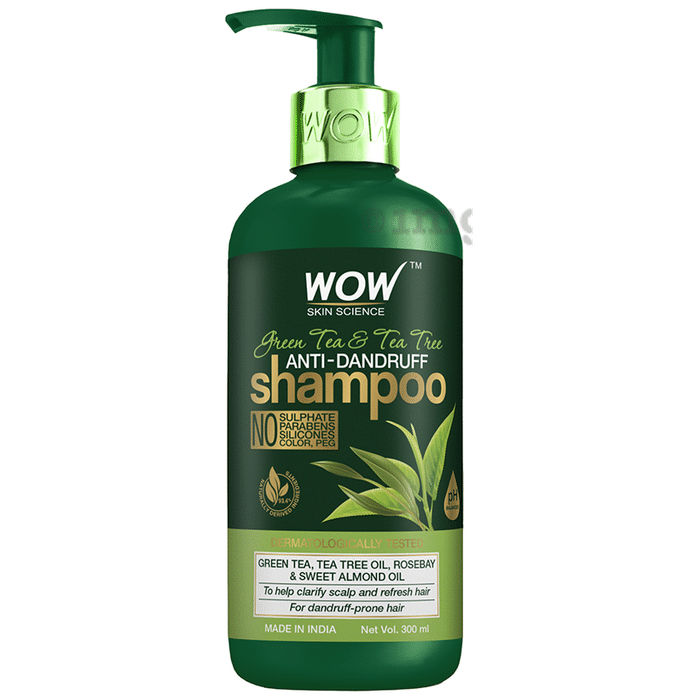 WOW Skin Science Green Tea & Tea Tree Oil Shampoo