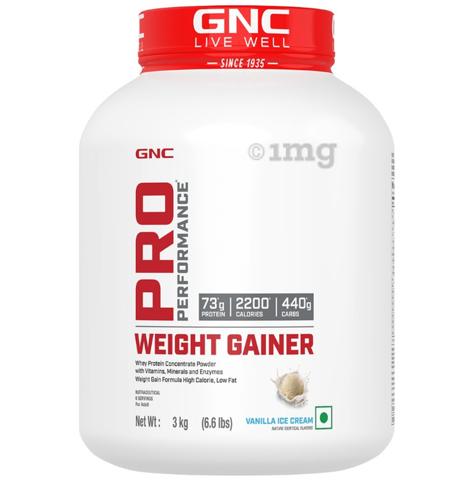 GNC Pro Performance Weight Gainer with Whey Protein | Flavour Vanilla Icecream