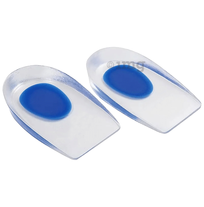 Dr Foot Silicone Gel Heel Cups with Shock Absorbing Support Large