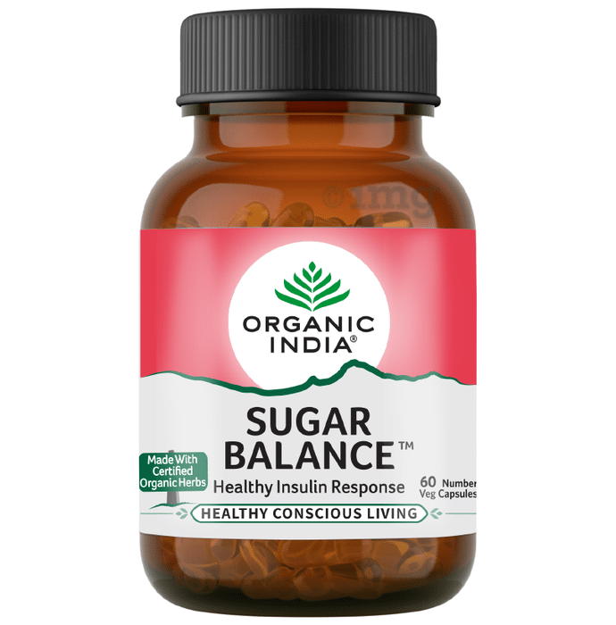 Organic India Sugar Balance Veg Capsule | Supports Healthy Insulin Response