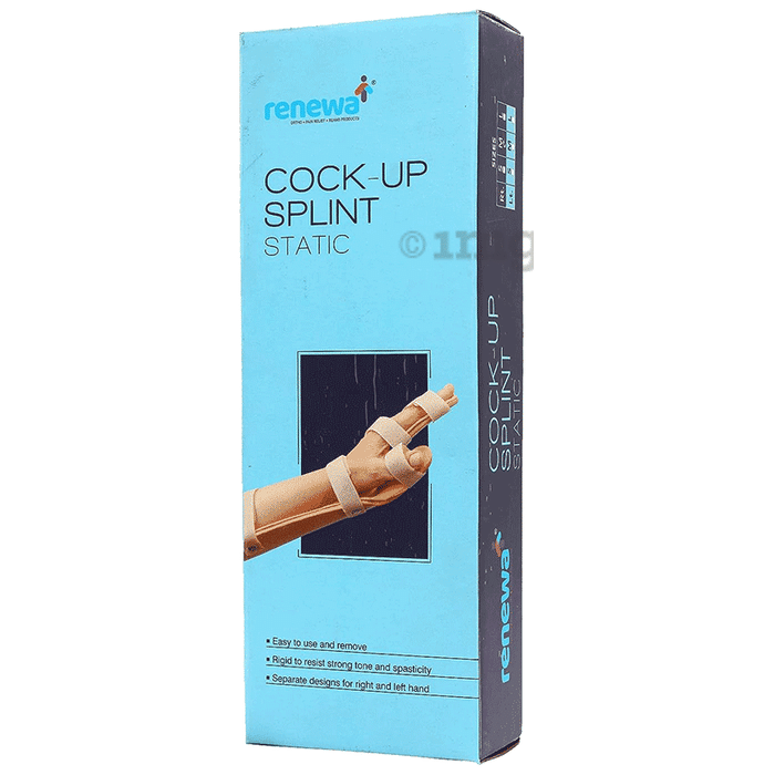 Renewa Hand Resting Cock up Splint for Hand Support Left Small