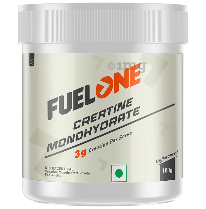 Fuel One Creatine Monohydrate Micronized & Instantized Formula, Boosts Athletic Performance & Pumps Muscles Powder Unflavored