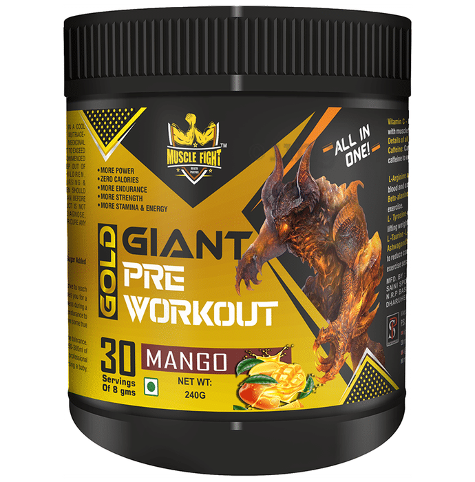 Muscle Fight Gold Giant Pre Workout Mango