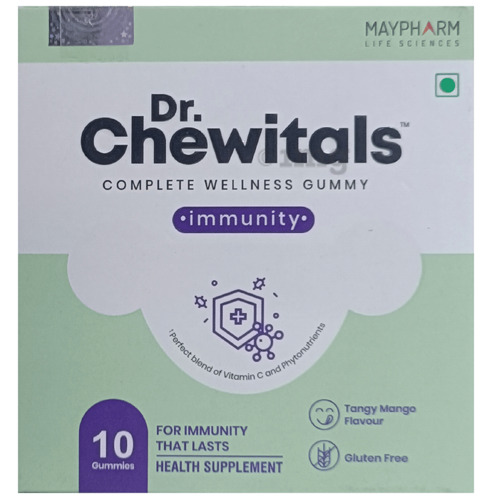 Maypharm Lifesciences Dr. Chewitals Complete Wellness Gummies Immunity Tangy Mango