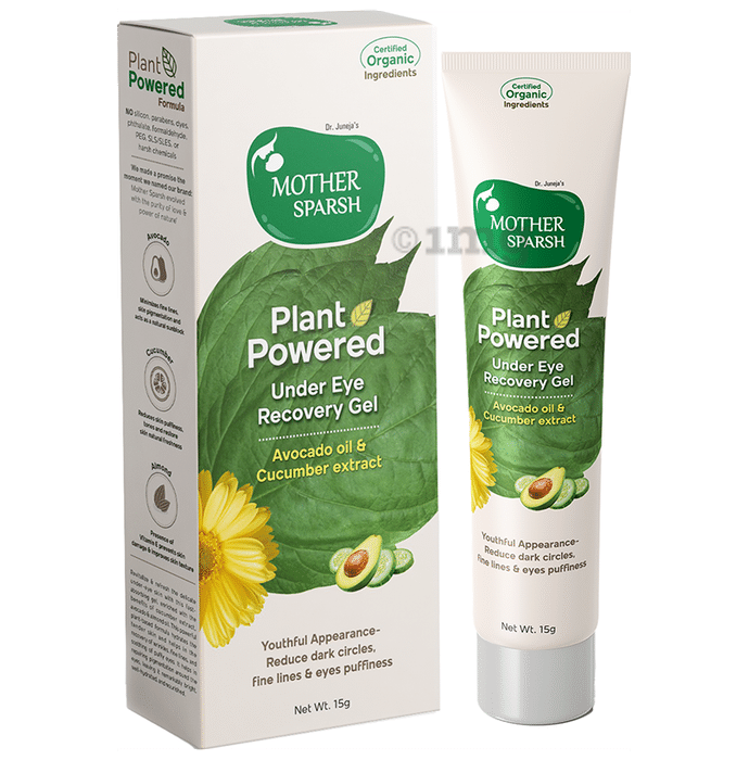 Mother Sparsh Plant Powered Under Eye Recovery Gel Avocado Oil & Cucumber Extract