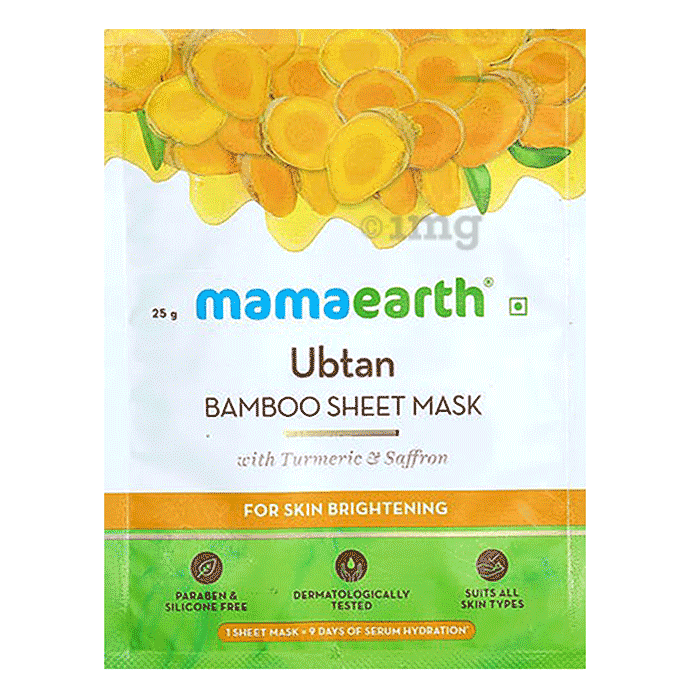 Mamaearth Ubtan Bamboo Sheet Mask Buy packet of 25.0 gm Face Mask at