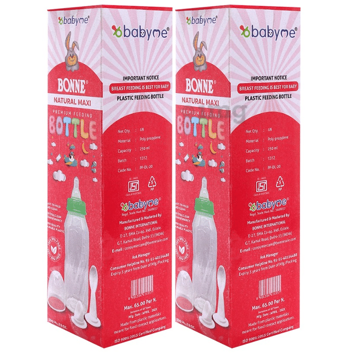 Bonne Natural Maxi Premium Feeding Bottle 250ml