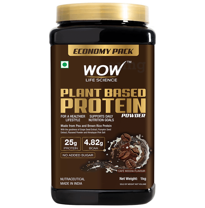WOW Life Science Plant Based Protein Powder Cafe Mocha