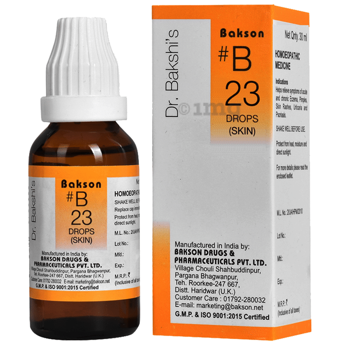 Bakson B23 Skin Drop: Buy bottle of 30.0 ml Drop at best price in India