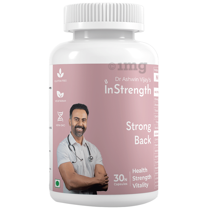 InStrength Strong Back with Calcium & Vitamins | For Bones & Flexibility | Capsule