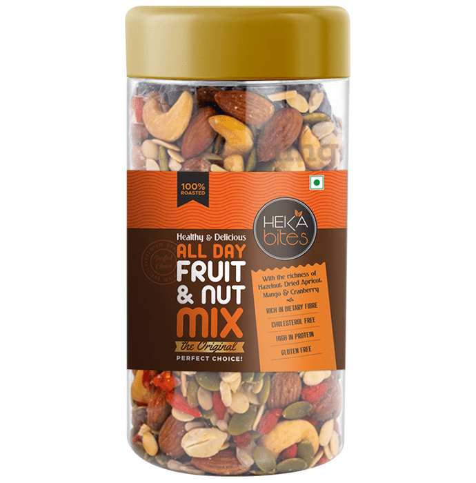 Heka Bites Healthy & Delicious All Day Fruit & Nut Mix