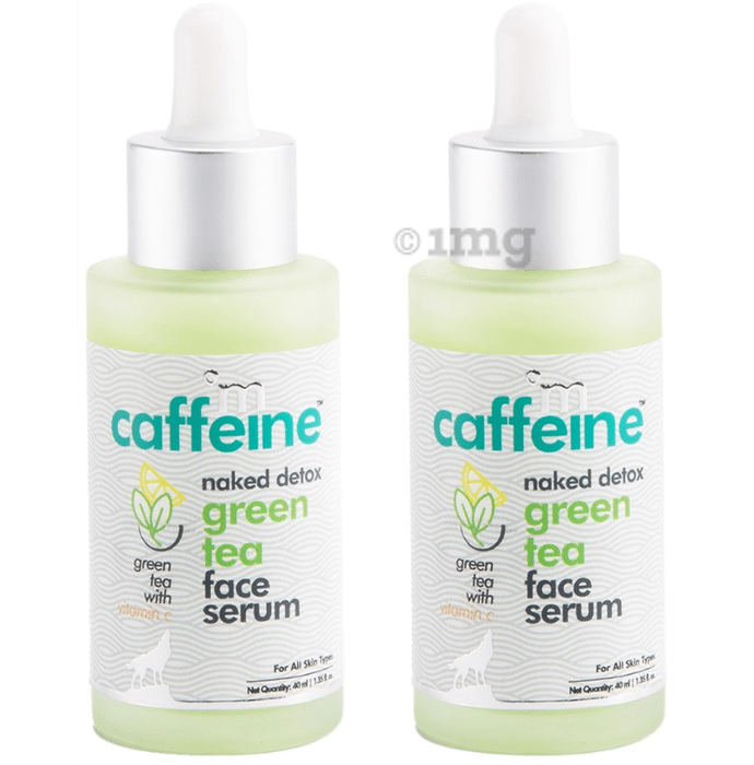 mCaffeine Naked Detox Green Tea Face Serum (40 ml Each)