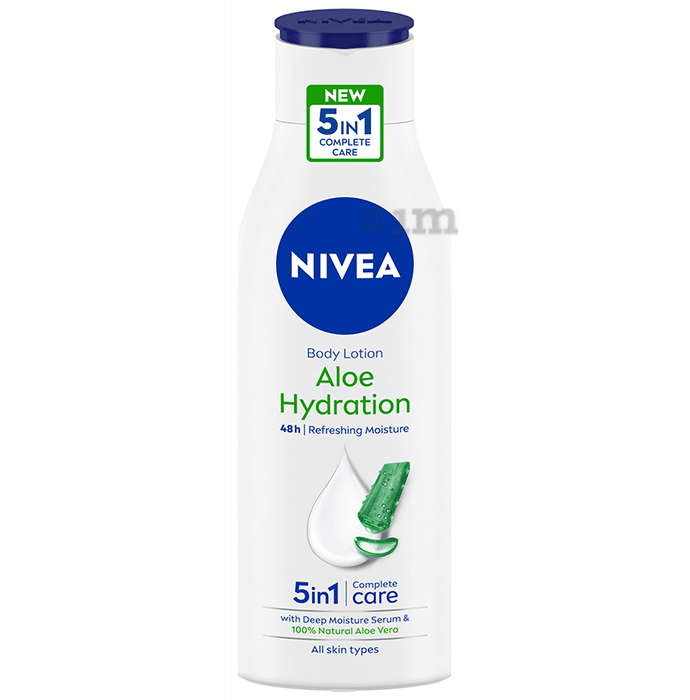 Nivea Aloe Hydration Body Lotion | 5 in 1 Complete Care for All Skin Types