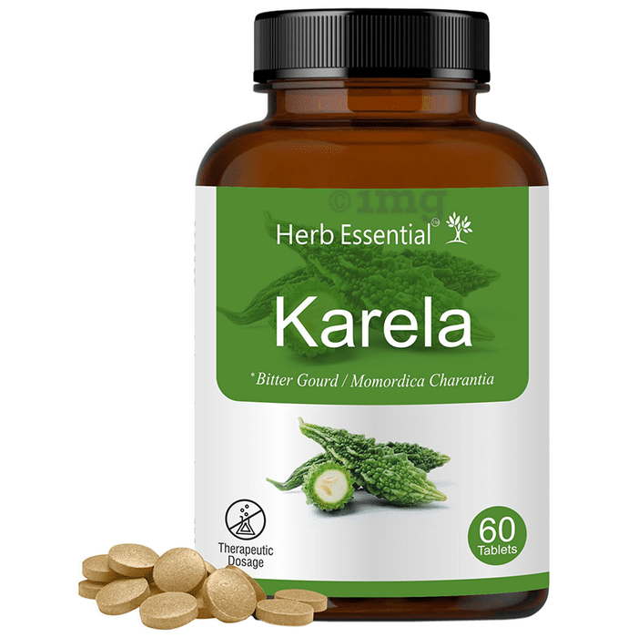 Herb Essential Karela  (Momordica Charantia) 500mg Tablet