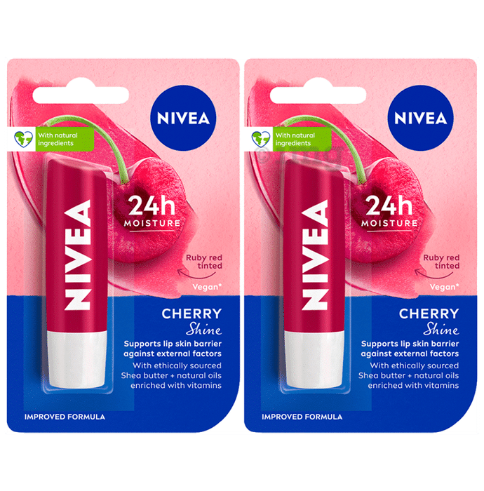 Nivea Combo Pack of Lip Cherry Shine