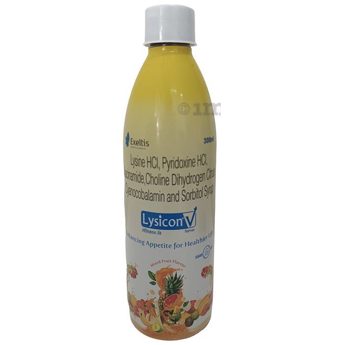 Lysicon V Syrup Mixed Fruit Sugar Free