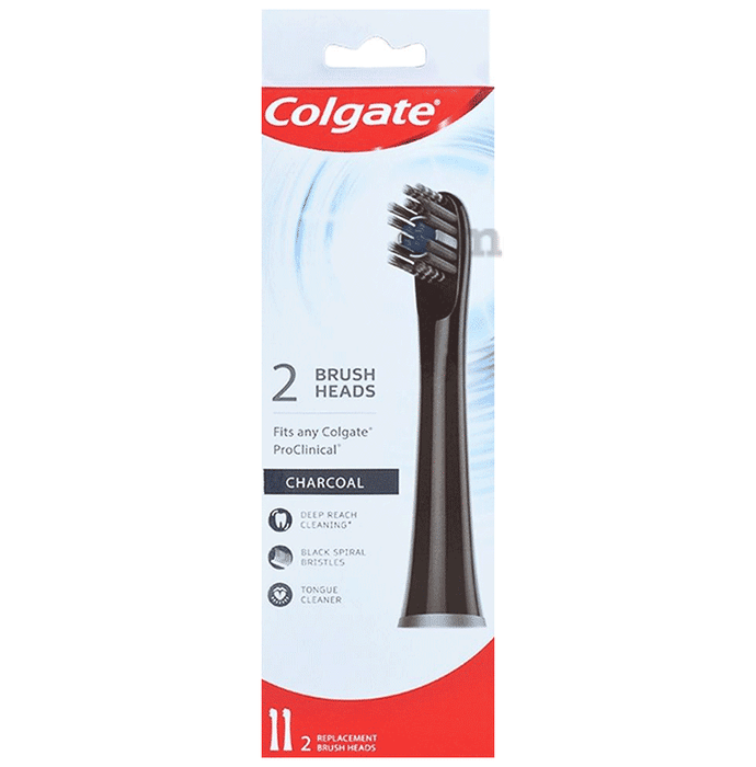 Colgate Proclinical 150 Charcoal Battery Powered Toothbrush with Refill Heads