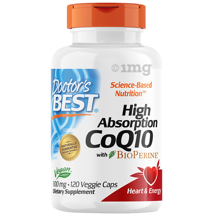 Doctor's Best High Absorption CoQ10 with Bioperine 100 mg Veggie Caps