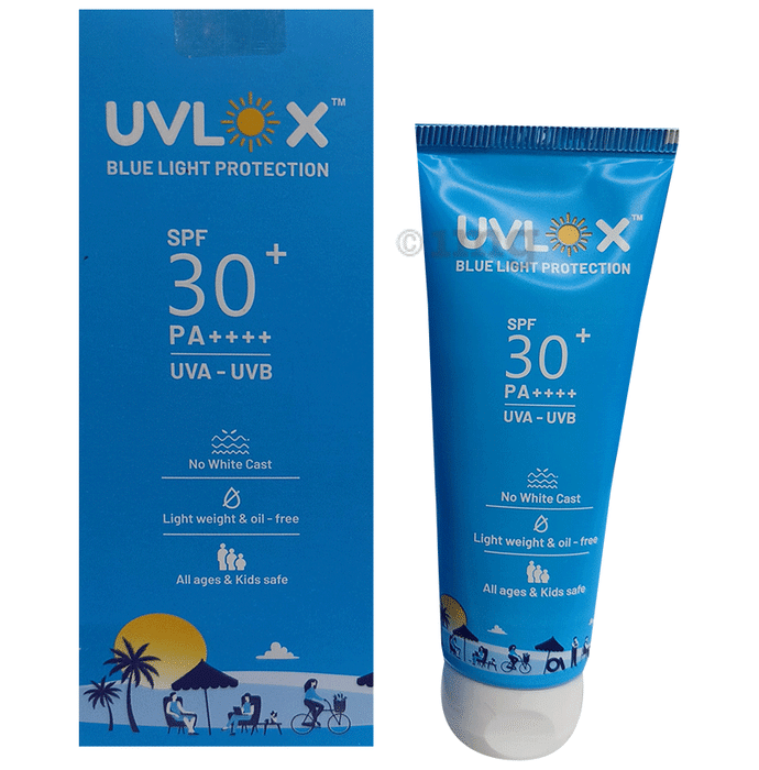 Uvlox Blue Light Protection Sunscreen SPF 30+ PA++++