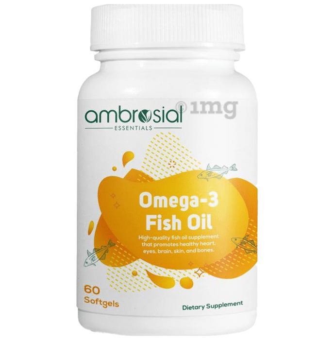 Ambrosial Omega 3 Fish Oil Softgels