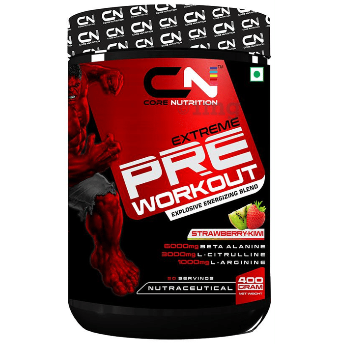Core Nutrition Extreme Pre Workout Powder Strawberry-Kiwi