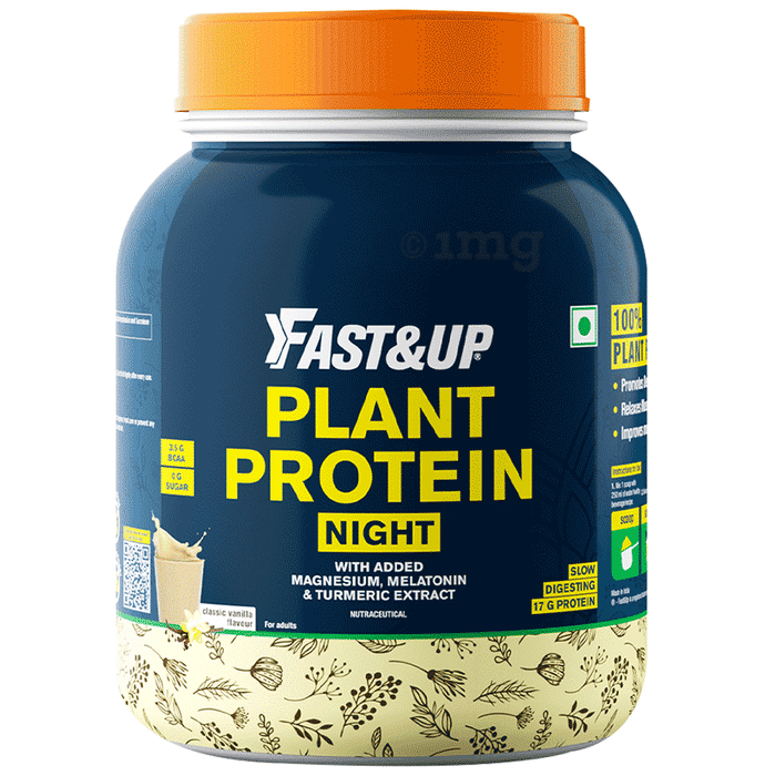 Fast&Up Plant Protein Night Slow Digestion 17gm Protein
