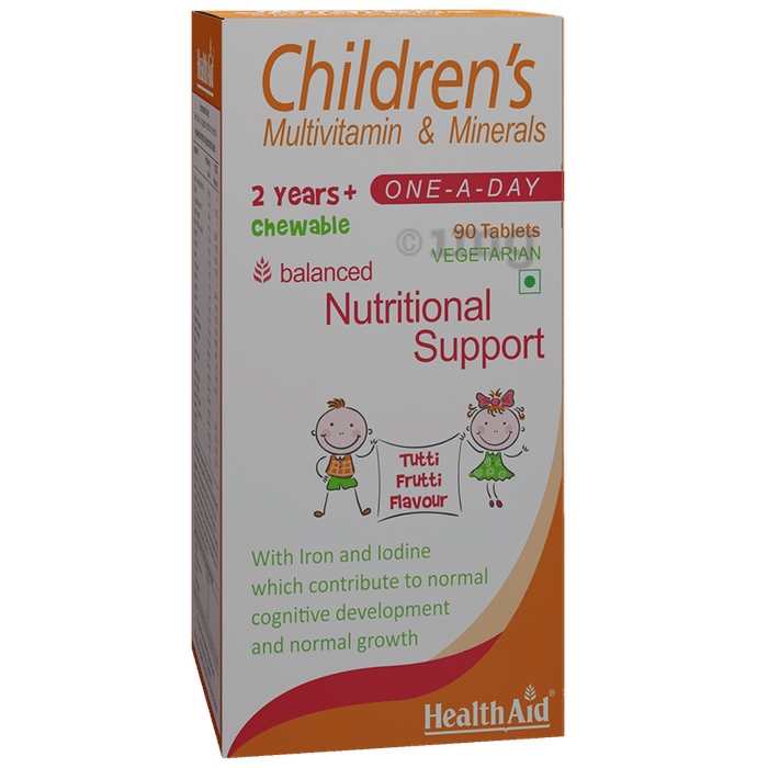 HealthAid Children's Multivitamins & Minerals Chewable Tablet