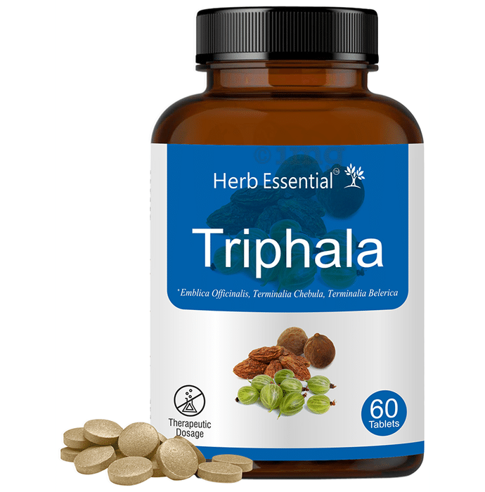 Herb Essential Triphala (Emblica Officinalis, Terminalia Chebula, Terminalia Belerica) Tablet