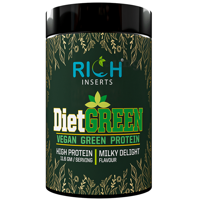 Rich Inserts Diet Green Vegan Green Protein Milky Delight