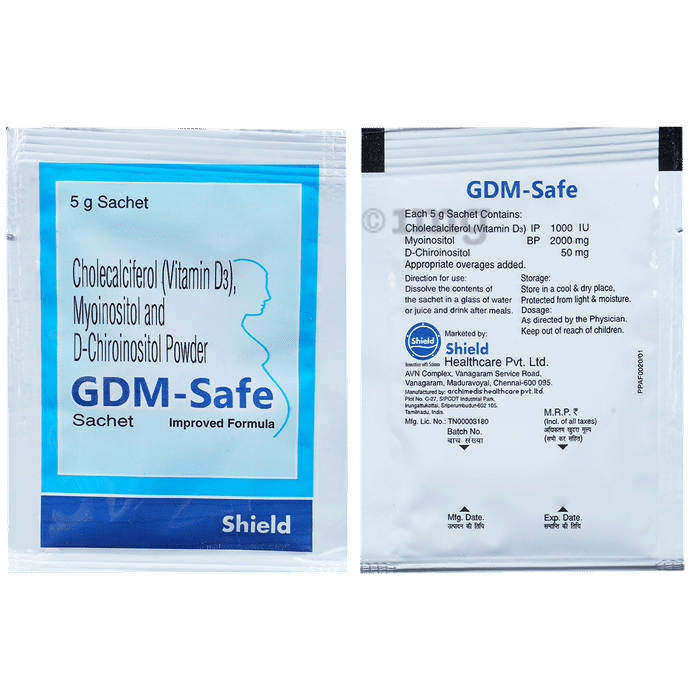Gdm Safe with Myo-Inositol & Vitamin D3 | Powder