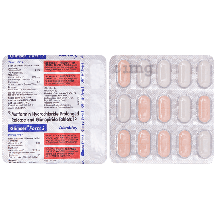 Glimser Forte 2 Tablet PR