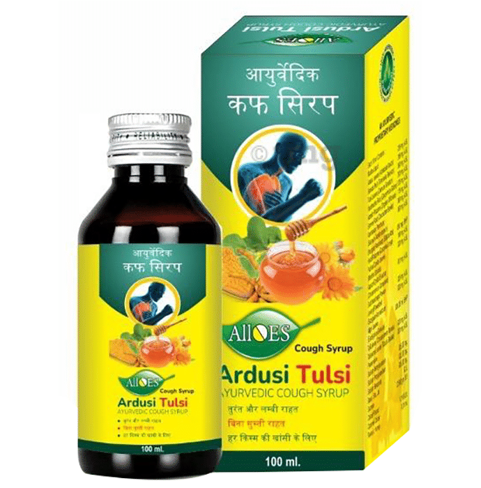 Alloes Ayurvedic Cough Syrup with Ardusi Tulsi & Honey
