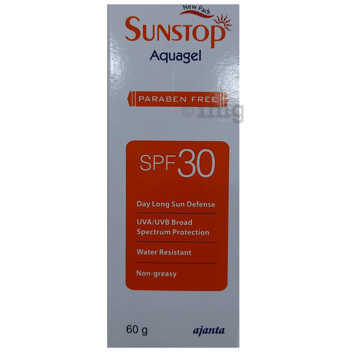 Sunstop Aquagel SPF 30 Gel Paraben Free